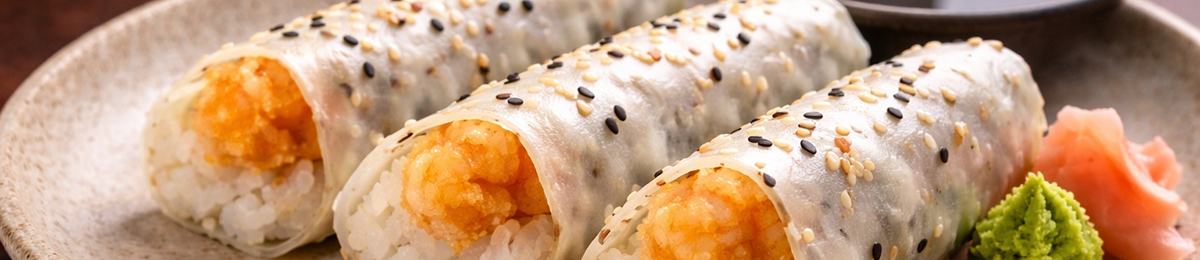 Hand rolls and cut rolls at Mizumi Sushi Encino